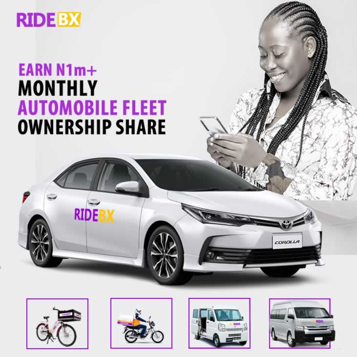 Ghana: 8.5-12.5% $RIDE BX Automobile Fleet Ownership Shares Program. Buy As A Currency