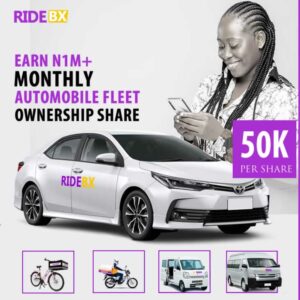 Nigeria: 8.5-12.5% $RIDE BX Automobile Fleet Ownership Shares Program. Buy As A Currency